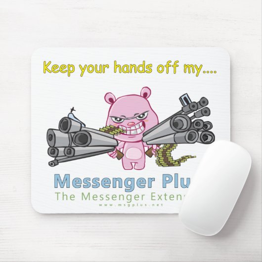 Hände weg von meinem Plus! Mousepad (Mit Mouse)