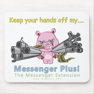 Hände weg von meinem Plus! Mousepad