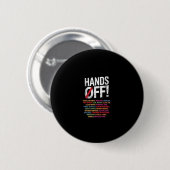 Hände weg von meinem Protest der Sozialversicherun Button (Vorne & Hinten)