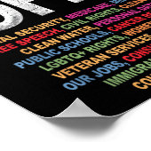 Hände weg von meinem Protest zur Sozialversicherun Poster (Ecke)