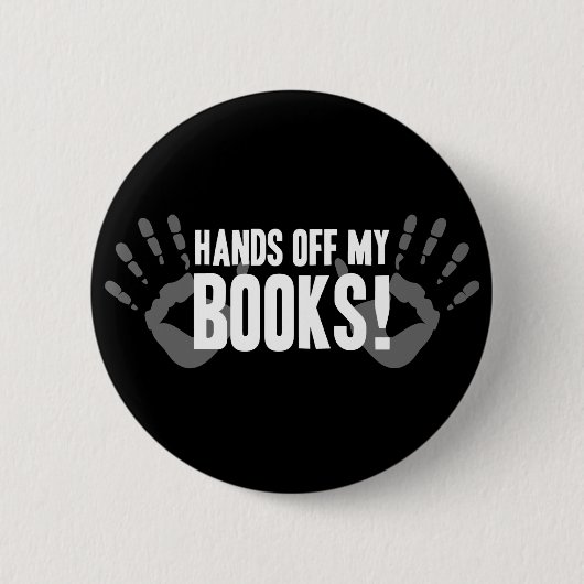 Hände weg von meinen Büchern Button (Vorderseite)