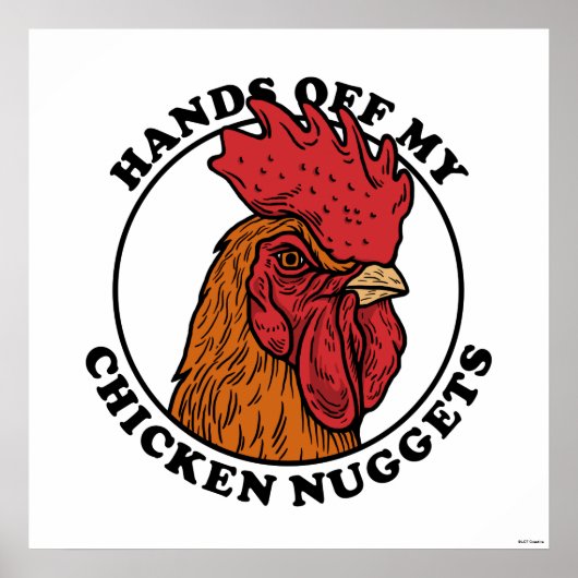 Hände weg von meinen Hühnchen-Nuggets Poster (Vorne)