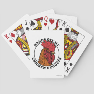 Hände weg von meinen Hühnchen-Nuggets Spielkarten