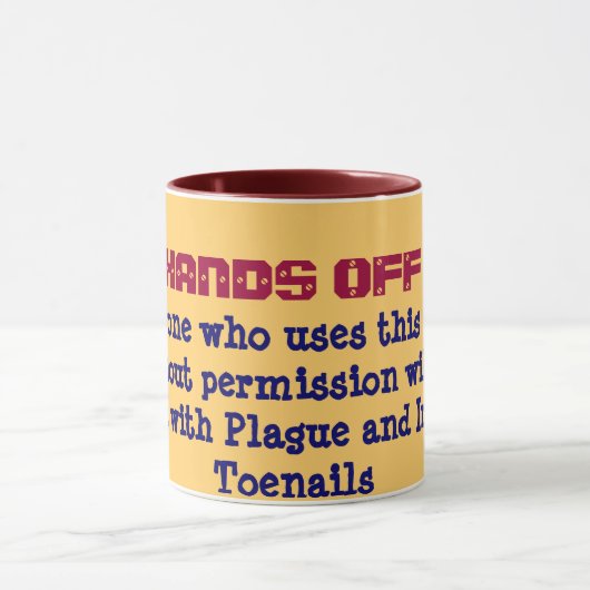 HÄNDE WEG VON Tasse 1 (Zentrum)