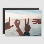 Hände Zauberhand-Liebe | Romantische Magnetkarte f (Vorne/Hinten)