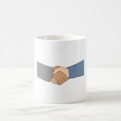 Händedruck Kaffeetasse (Mittel)