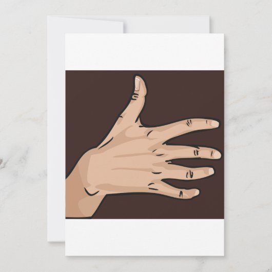 Handeinladungen Einladung (Vorderseite)