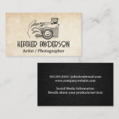 Händekamera für Frauen Visitenkarte (Vorne/Hinten)