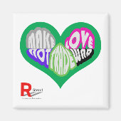 Handel als Liebe des Handelskrieges Magnet (Vorne)