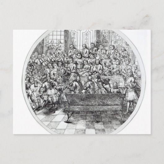 Händel, ein Oratorium, c.1740 Postkarte (Vorderseite)