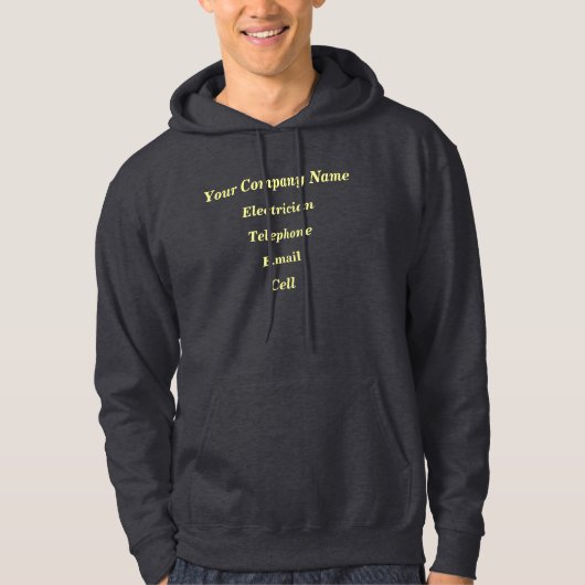 HANDEL. ELEKTRIZISCH. HOODIE (Vorderseite)