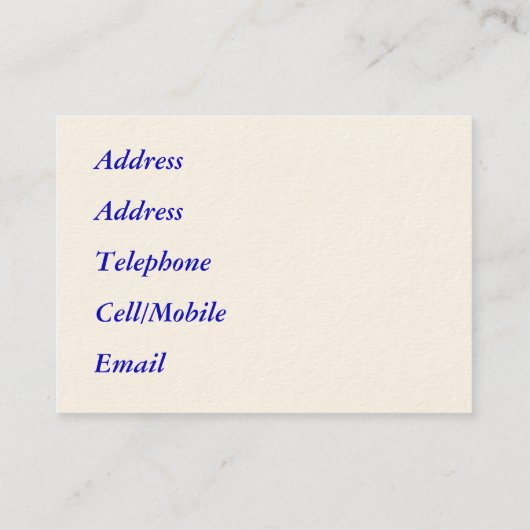 HANDEL, FENSTERREICHUNG VISITENKARTE (Rückseite)