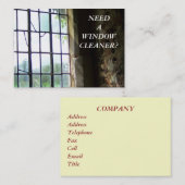 HANDEL, FENSTERREICHUNG VISITENKARTE (Vorne/Hinten)