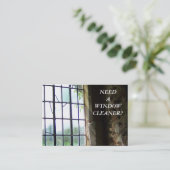 HANDEL, FENSTERREICHUNG VISITENKARTE (Stehend Vorderseite)