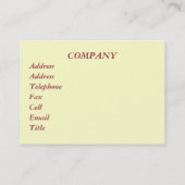 HANDEL, FENSTERREICHUNG VISITENKARTE (Rückseite)