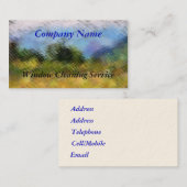 HANDEL, FENSTERREICHUNG VISITENKARTE (Vorne/Hinten)