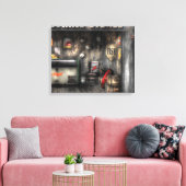 Handel - Garage - Vorverkauf Leinwanddruck (Insitu (Wohnzimmer))