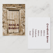 HANDEL, GEBÄUDE VISITENKARTE (Vorne/Hinten)