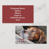 HANDEL, HUNDE GEHEN. VISITENKARTE (Vorne/Hinten)