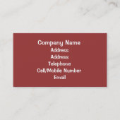 HANDEL, HUNDE GEHEN. VISITENKARTE (Vorderseite)