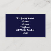 HANDEL, HUNDE GEHEN. VISITENKARTE (Vorderseite)