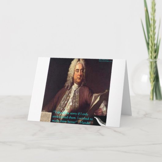 Handel Making People Better Quote Gifts & Cards Karte (Vorderseite)