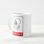 HANDEL MIT CARE Funny Classic Music Composer Kaffeetasse (Vorderseite Links)