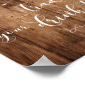 Handel mit Holz und Lights in den Getränkekarten B Poster (Ecke)