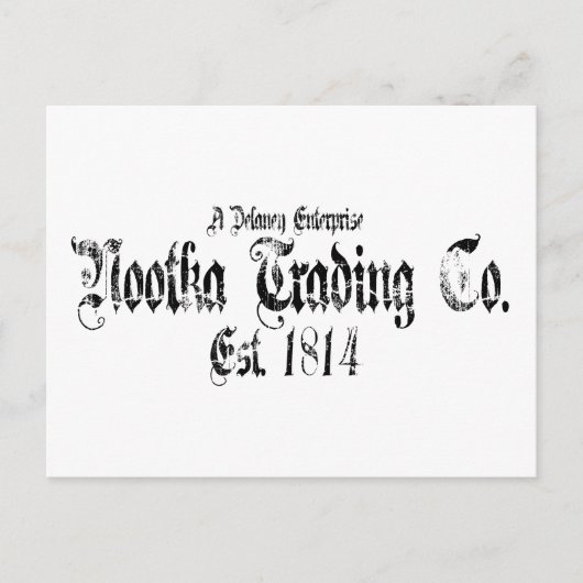 Handel mit Nootka Postkarte (Vorderseite)