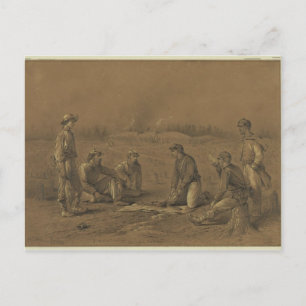 Handel mit Raketen Postkarte