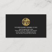 Handel mit Zahlen für Finanzströme Visitenkarte (Rückseite)