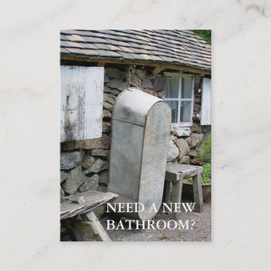 HANDEL. NEUE BADEZIMMER VISITENKARTE (Vorderseite)