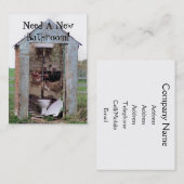 HANDEL. NEUES BADEZIMMER VISITENKARTE (Vorne/Hinten)