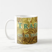 Handel oder Tasse von gehandelten Goldmünzen (Links)