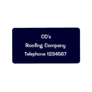 HANDEL, ROOFING ADRESSAUFKLEBER