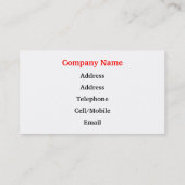 HANDEL, ROOFING VISITENKARTE (Rückseite)