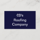 HANDEL, ROOFING VISITENKARTE (Rückseite)