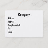 HANDEL, ROOFING VISITENKARTE (Rückseite)