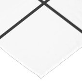 Handel Schwarz-weiß 52 x 70 QR-Codestreifen Tischdecke (Schrägansicht)