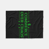 Handel über Chaos Trump macht Amerika wohlhabend A Fleecedecke (Vorderseite (Horizontal))