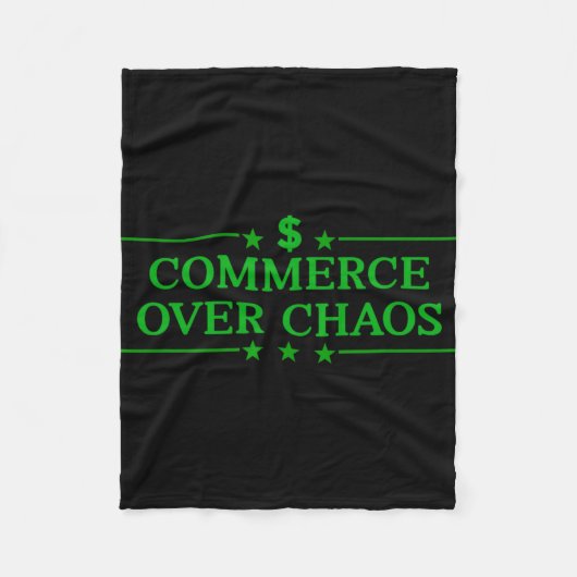 Handel über Chaos Trump macht Amerika wohlhabend A Fleecedecke (Vorderseite)