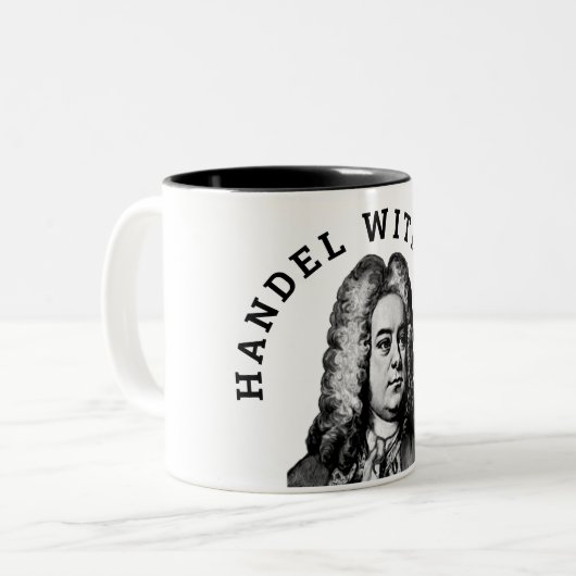 Händel Zweifarbige Tasse (Vorderseite Links)