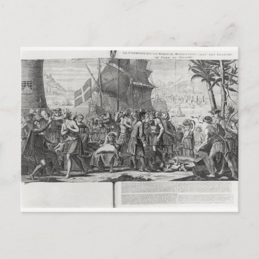 Handel zwischen mexikanischen Amerikanischen Urein Postkarte (Vorderseite)