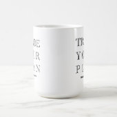 Handeln Sie Ihren Plan - die Handelsgebote Kaffeetasse (Mittel)