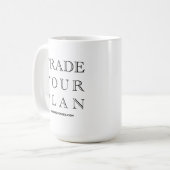 Handeln Sie Ihren Plan - die Handelsgebote Kaffeetasse (Vorderseite Links)