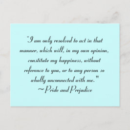 Handeln Sie in der Weise, um Glück zu schaffen Jan Postkarte