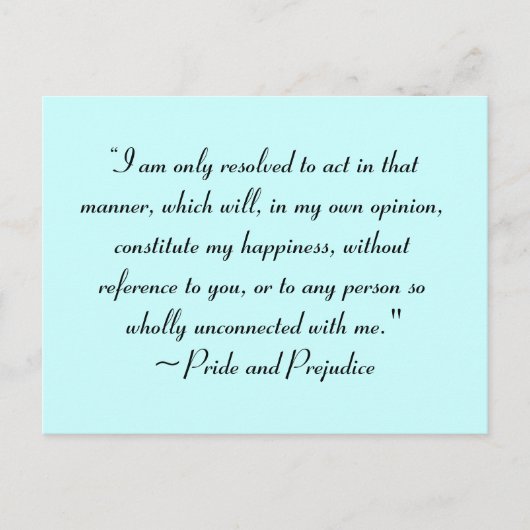 Handeln Sie in der Weise, um Glück zu schaffen Jan Postkarte (Vorderseite)