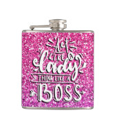 HANDELN WIE EIN LADY DENKE WIE EIN BOSS CUSTOM FLACHMANN (Vorderseite)