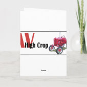 Handels ertragreich feiertagskarte (Rückseite)