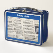 Händels Messiah Sopranistin-Soloist-Metal-Lunchbox Metall Brotdose (Vorderseite)